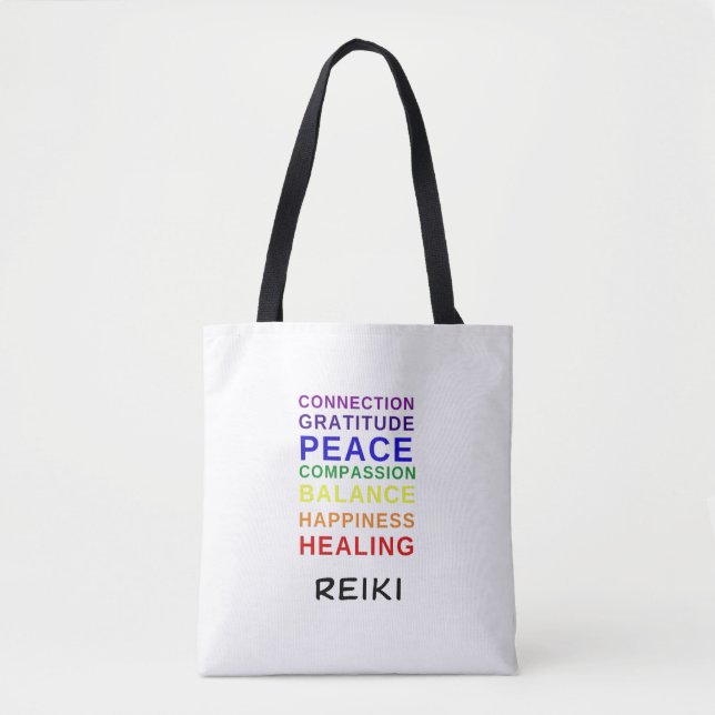 Reiki Chakra Colors Tasche (Vorderseite)