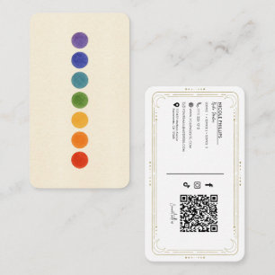 Reiki Chakra Energy Healer Social Media QR Visitenkarte