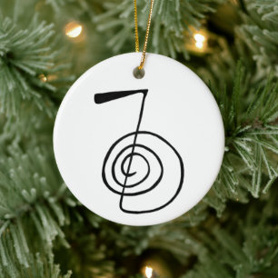 Reiki: Cho Ku Rei: Das Power-Symbol Keramik Ornament