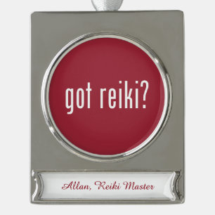 Reiki Designs Banner-Ornament Silber