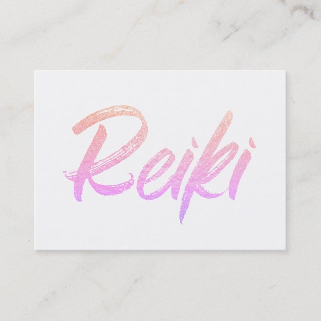 *~* Reiki Energie-heilender Praktiker oder Meister Visitenkarte (Vorderseite)
