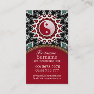 Reiki Energie Yin Yang Balancen-Visitenkarte Visitenkarte