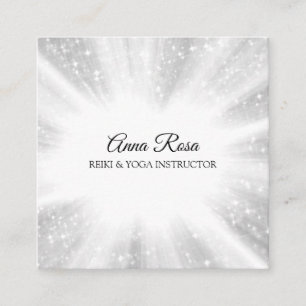 *~* Reiki Energy Healing Rays Light Worker Quadratische Visitenkarte