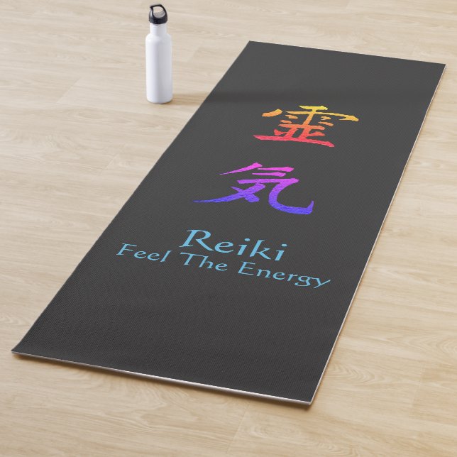 Reiki Feel der Energie-Regenbogen Yogamatte (Beispiel)