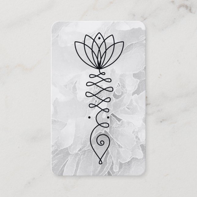 *~* Reiki Floral Yoga Herzlotus Blume Visitenkarte (Vorderseite)
