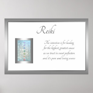 Reiki Gedicht-Kunstentwurf Poster