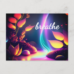 Reiki Gesetz der Anziehung Überfluss Affirmation Postkarte
