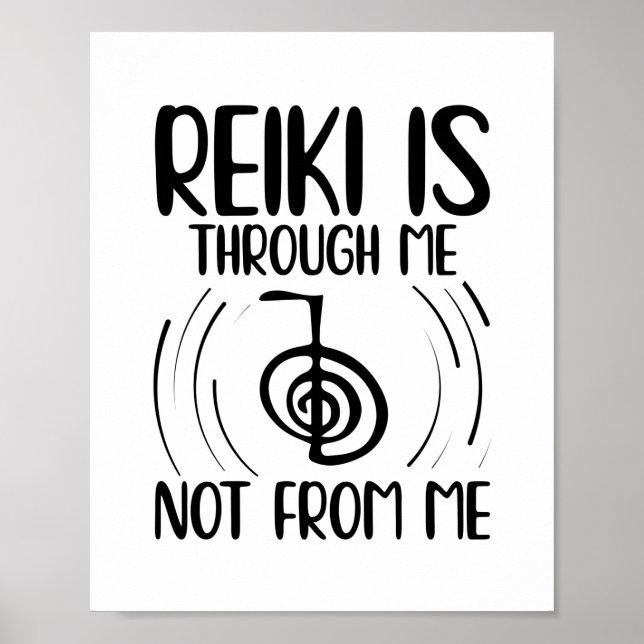 Reiki Gift Idea | Reiki Master Yoga Meditation Poster (Vorne)