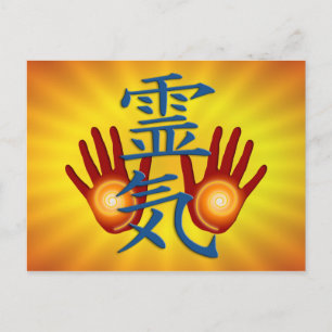 Reiki Hands Postkarte