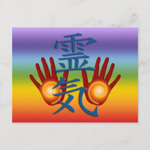 Reiki Hands Postkarte