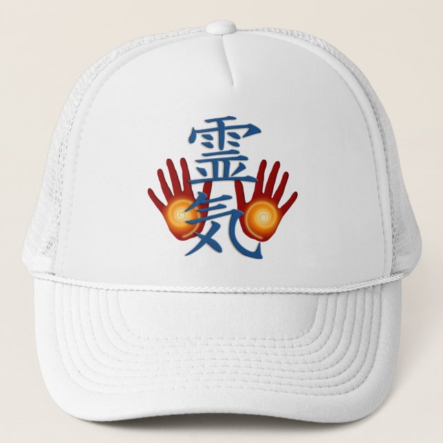 Reiki Hands Truckerkappe (Vorderseite)