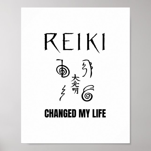 Reiki hat mein Leben verändert | Reiki Healing Ene Poster (Vorne)