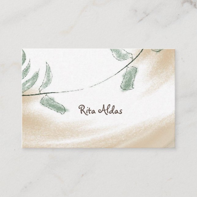 Reiki Healer Sage Natural Business Cards Visitenkarte (Vorderseite)