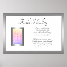 Reiki Healing Gedicht Art Design Poster