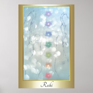 Reiki Healing Hands Design Poster