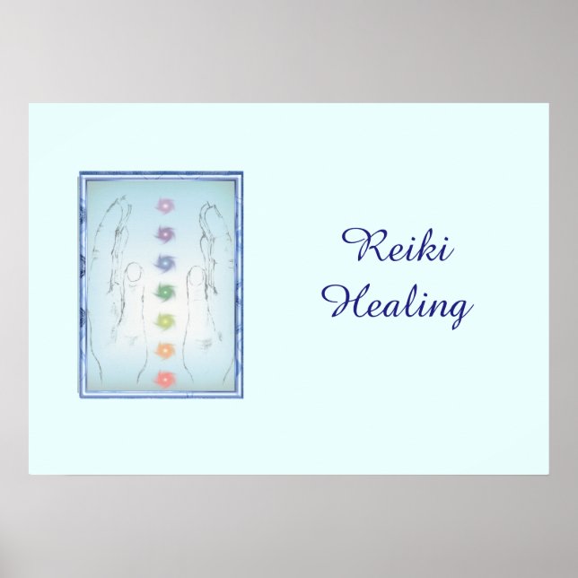 Reiki Healing Hands Poster (Vorne)