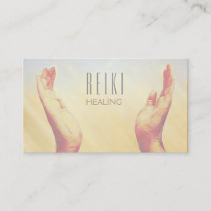 Reiki heilende Handgebets-Yoga-Visitenkarten Visitenkarte