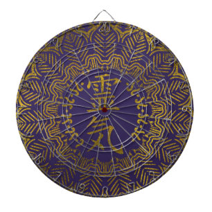Reiki heilende Symbole in der GoldMandala Dartscheibe