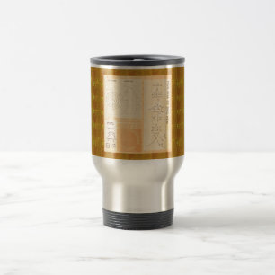 REIKI heilendes Gold: Symbol-Zeichen KRISTALL Gold Reisebecher