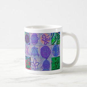 Reiki heilendes Zeichen 12 Havenly Blau Tasse