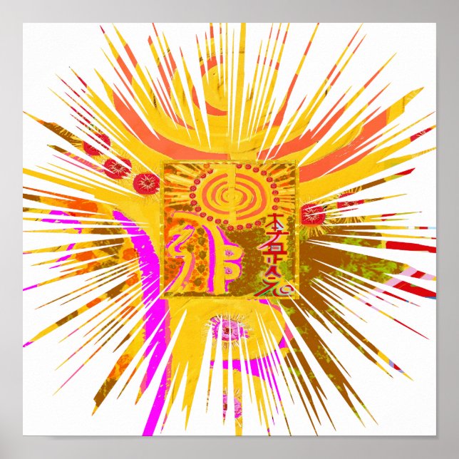 REIKI-Heilsymbole Poster (Vorne)