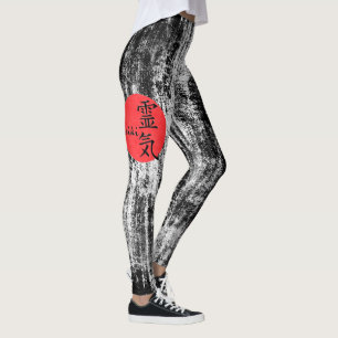 Reiki Kalligraphie und Word 1 Leggings