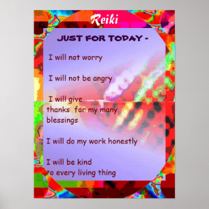 REIKI Karuna die Symbole heilender Meisters Poster