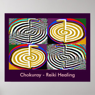 REIKI Karuna-Heilmeister-Symbole Poster