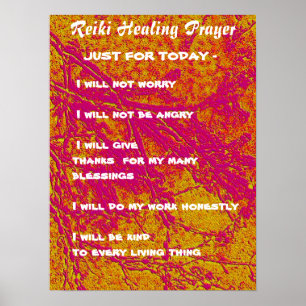 REIKI Karuna Heilung Master Symbole Poster
