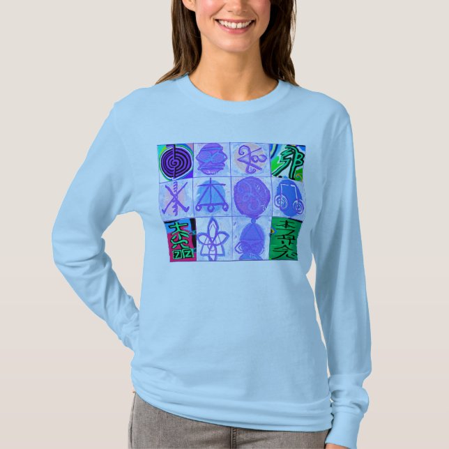 Reiki Karuna Sammlung von Heilsymbolen T-Shirt (Vorderseite)