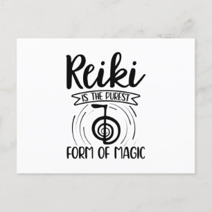 Reiki Magic   Reiki Master Meditation Gift Idea Postkarte