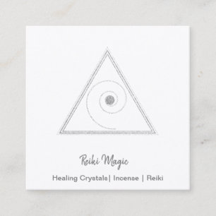 Reiki-Magie Quadratische Visitenkarte