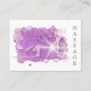 *~* Reiki Massage Therapist QR Massage Therapie Visitenkarte