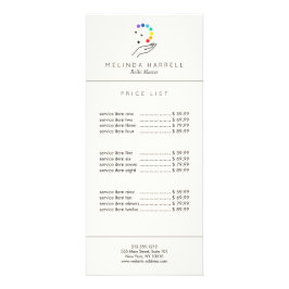 Reiki, Massage, Wellness Elfenbein Werbekarte