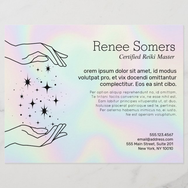 Reiki Master Chakra Energy Healer Flyer (Vorne)