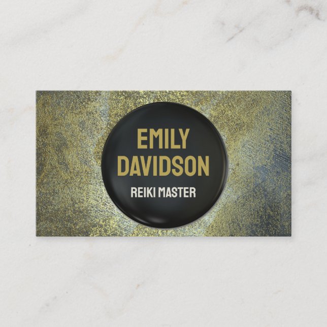 Reiki Master Energy Healer Spiritueller Yoga Train Visitenkarte (Vorderseite)