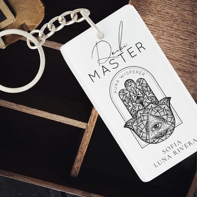 Reiki Master Hamsa Hand Evil Eye Yoga Therapist Schlüsselanhänger (Reiki Master Hamsa Hand Evil Eye Yoga Therapist Keychain)