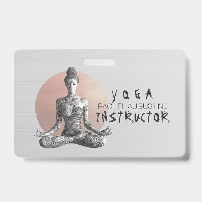 Reiki Master Lotus Pose Ausweis (Vorderseite)