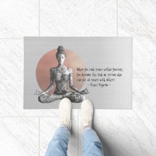 Reiki Master Lotus Pose Fußmatte