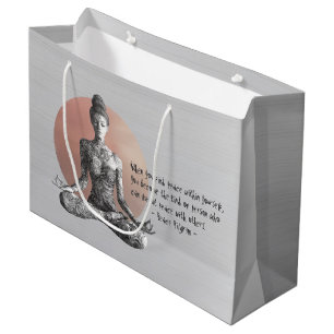 Reiki Master Lotus Pose Große Geschenktüte