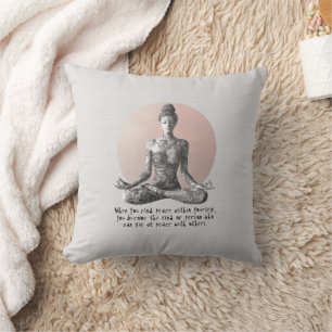Reiki Master Lotus Pose Kissen