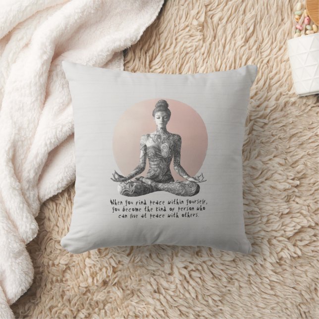 Reiki Master Lotus Pose Kissen (Decke)
