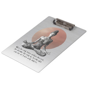 Reiki Master Lotus Pose Klemmbrett