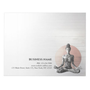 Reiki Master Lotus Pose Notizblock