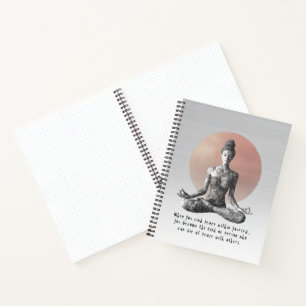 Reiki Master Lotus Pose Notizbuch