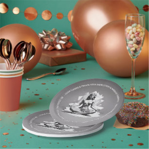 Reiki Master Lotus Pose Pappteller