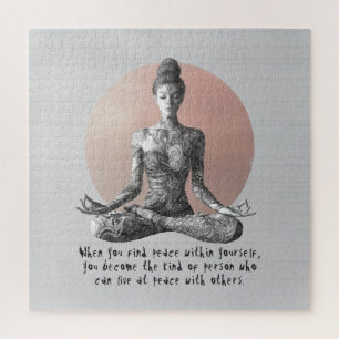 Reiki Master Lotus Pose Puzzle