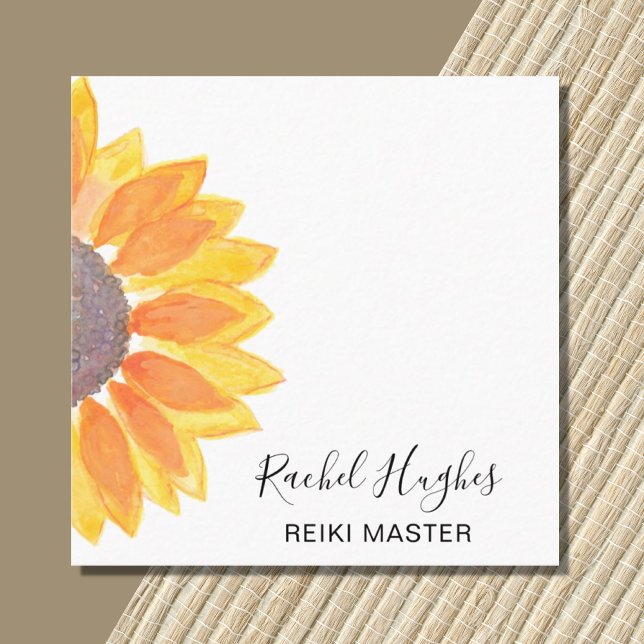 Reiki Master Minimal Business Card Quadratische Visitenkarte (Von Creator hochgeladen)