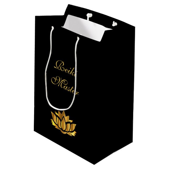 Reiki Master Mittlere Geschenktüte (Rückseite Schrägansicht)