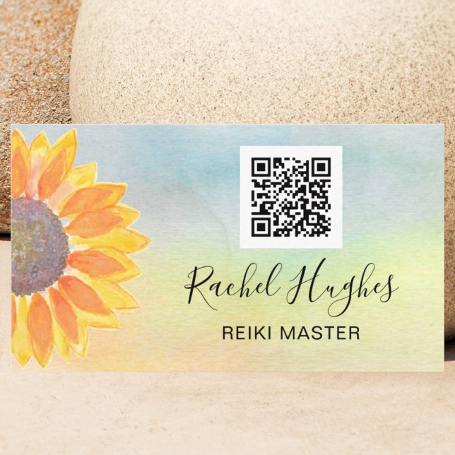 Reiki Master QR Code Farbige Visitenkarte (Von Creator hochgeladen)